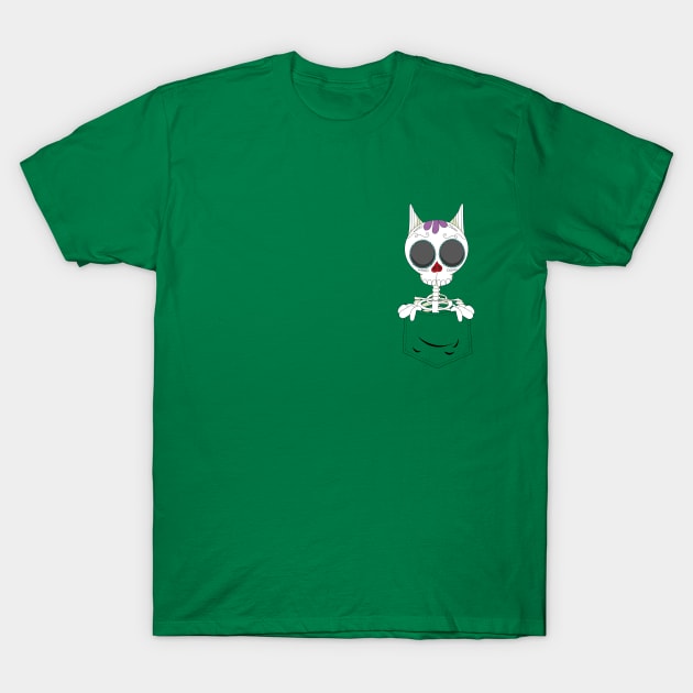 Cat in the pocket T-Shirt by fairytaleink